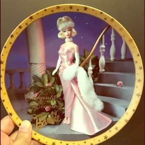 Porcelain Plate Barbie Enchanted Evening Enesco
